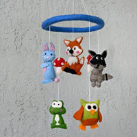 Felted Wool Mobiles from The Winding Road - Forest Creatures