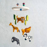 Felted Wool Mobiles from The Winding Road - Jungle Animals