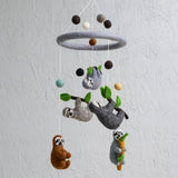 Felted Wool Mobiles from The Winding Road - Sloths