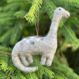 Felted Wool Ornaments from The Winding Road - Diplodocus