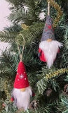 Felted Wool Ornaments from The Winding Road - Gnomes (Red & Grey)