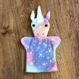 Fleece Hand Puppets - Fanciful Unicorn (Sparkle)