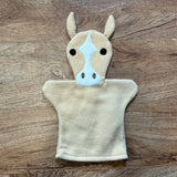 Fleece Hand Puppets - Horse (Tan)
