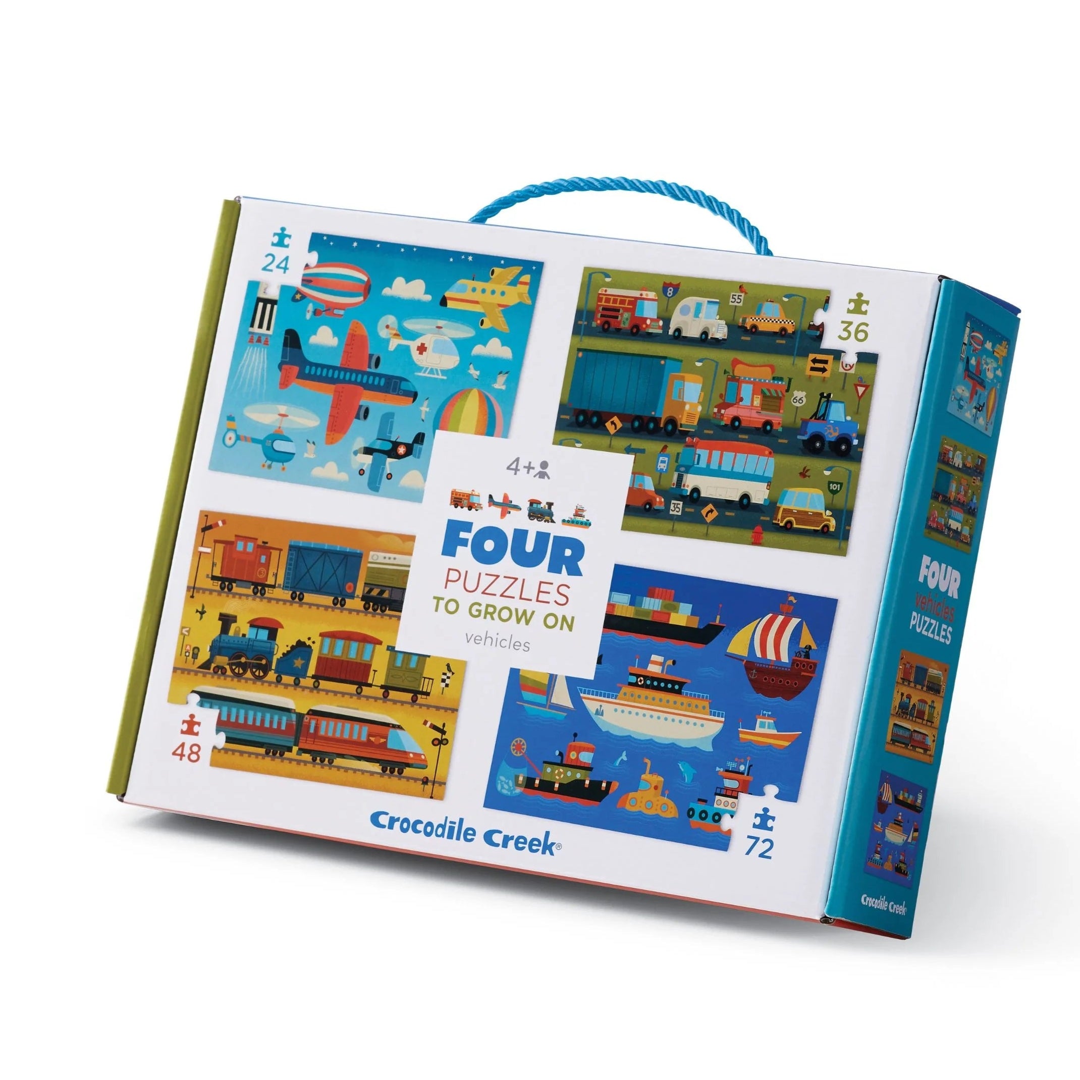 Four Puzzles to Grown On Set - Vehicles