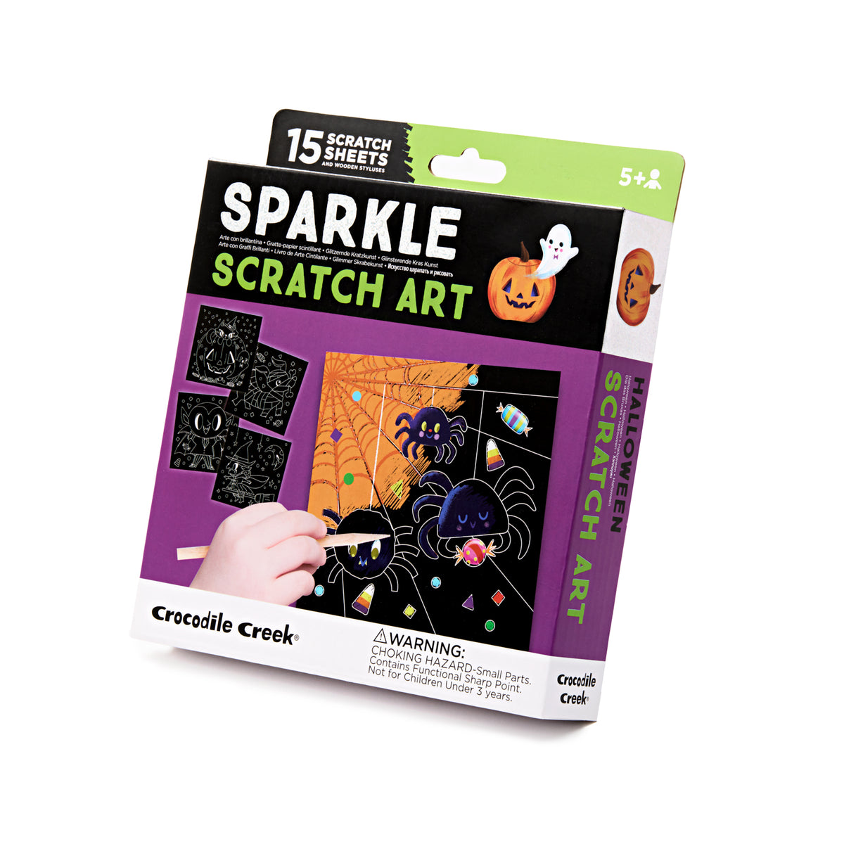 Halloween Sparkle Scratch Art Activity Set