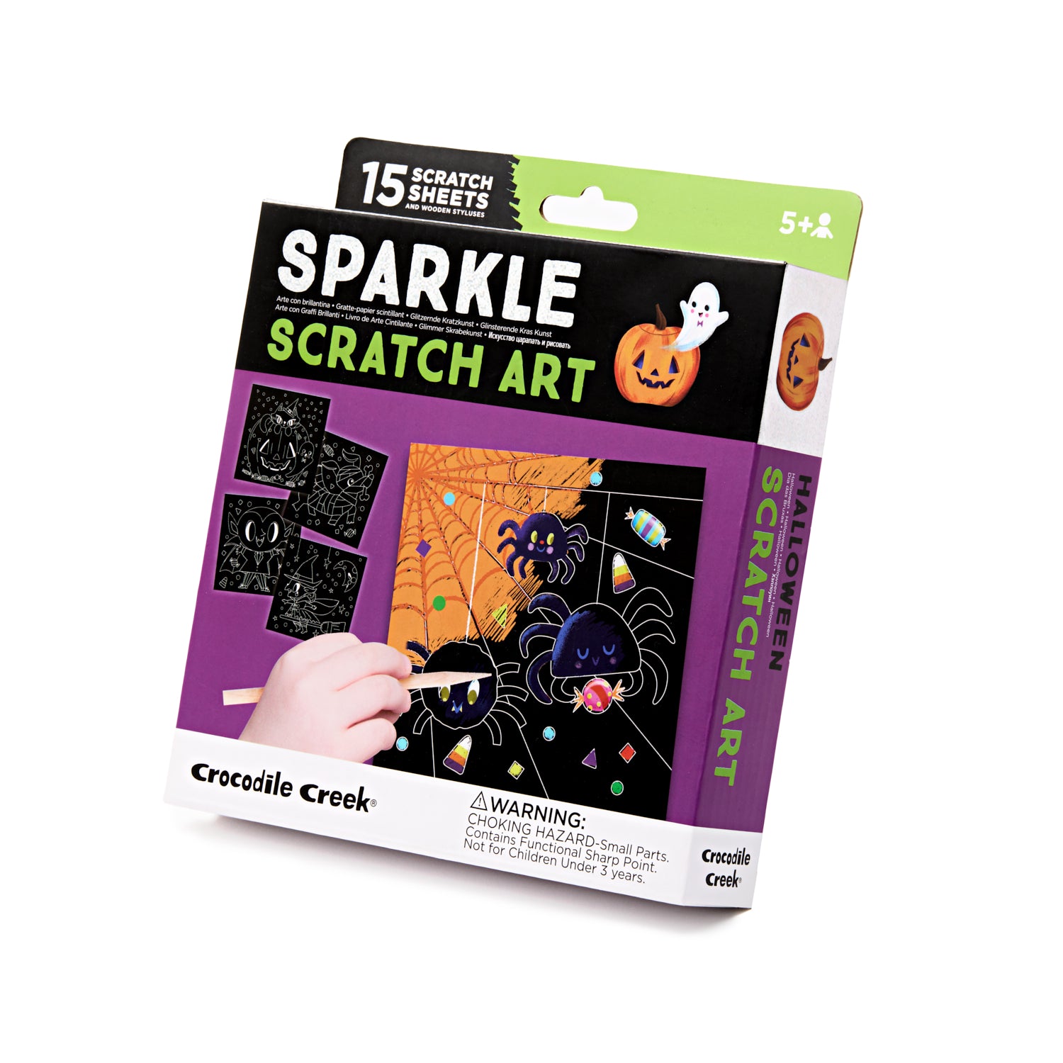 Halloween Sparkle Scratch Art Activity Set