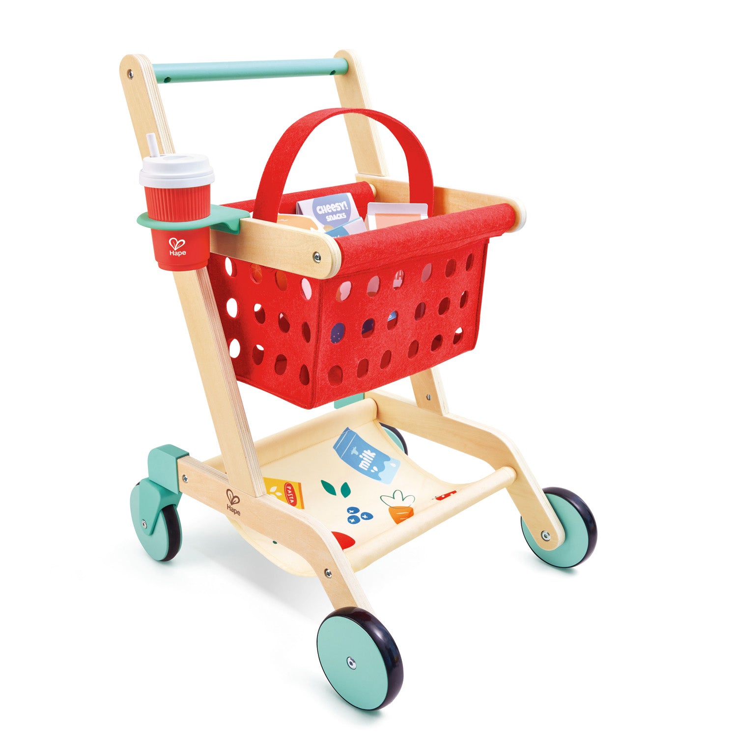 Hape Little Shopper's Cart & Basket