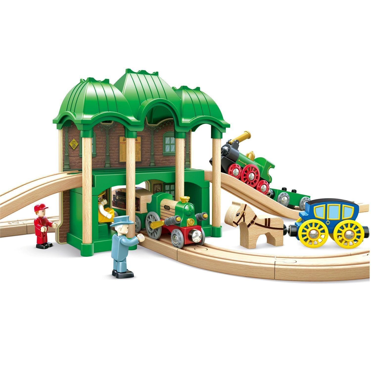 Hape Retro Train & Station Set
