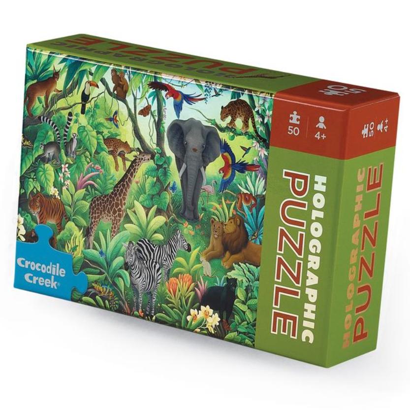 Holographic Jungle Paradise 50-Piece Puzzle