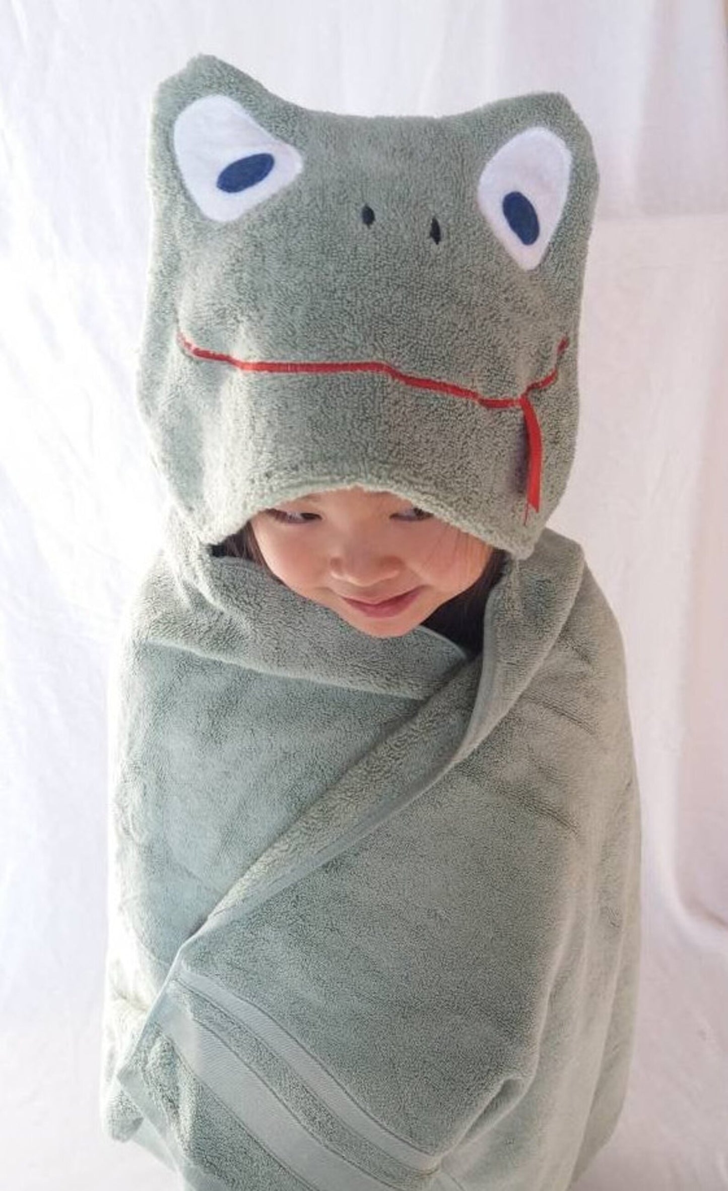 Hooded Bath Towel - Frog