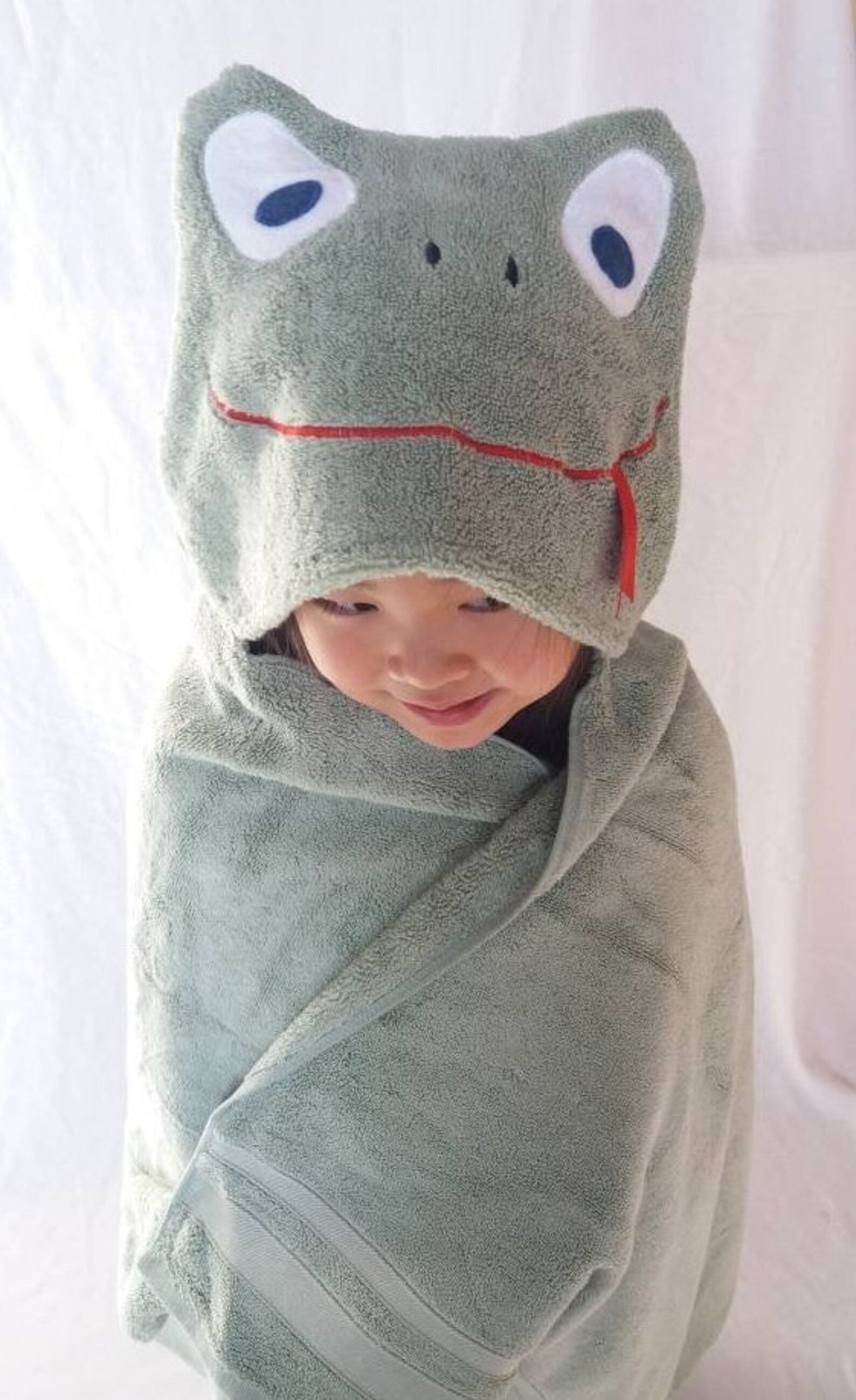 Hooded Bath Towel - Frog