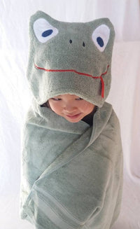 Hooded Bath Towel - Frog