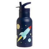 Insulated Stainless Steel Water Bottle w/ Straw - Space