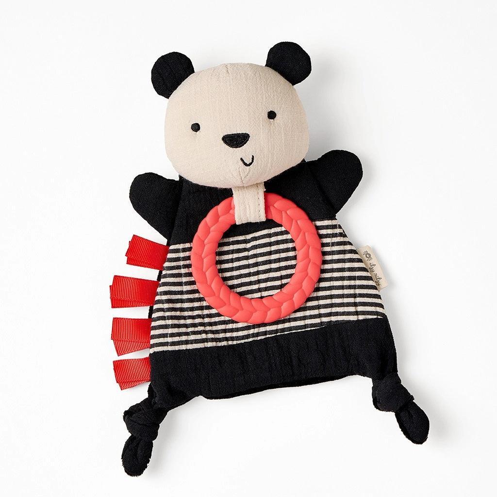 Itzy Ritzy Bitzy Crinkle Sensory Toy with Teether - Panda