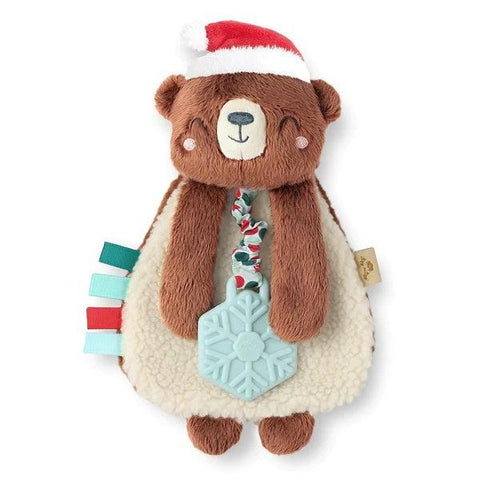 Itzy Ritzy Holiday Itzy Lovey Plush + Teether Toy - Cocoa the Bear
