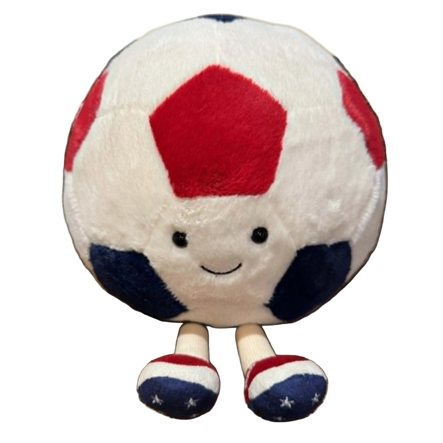 JellyCat Amuseables Sports USA Soccer Ball Plush