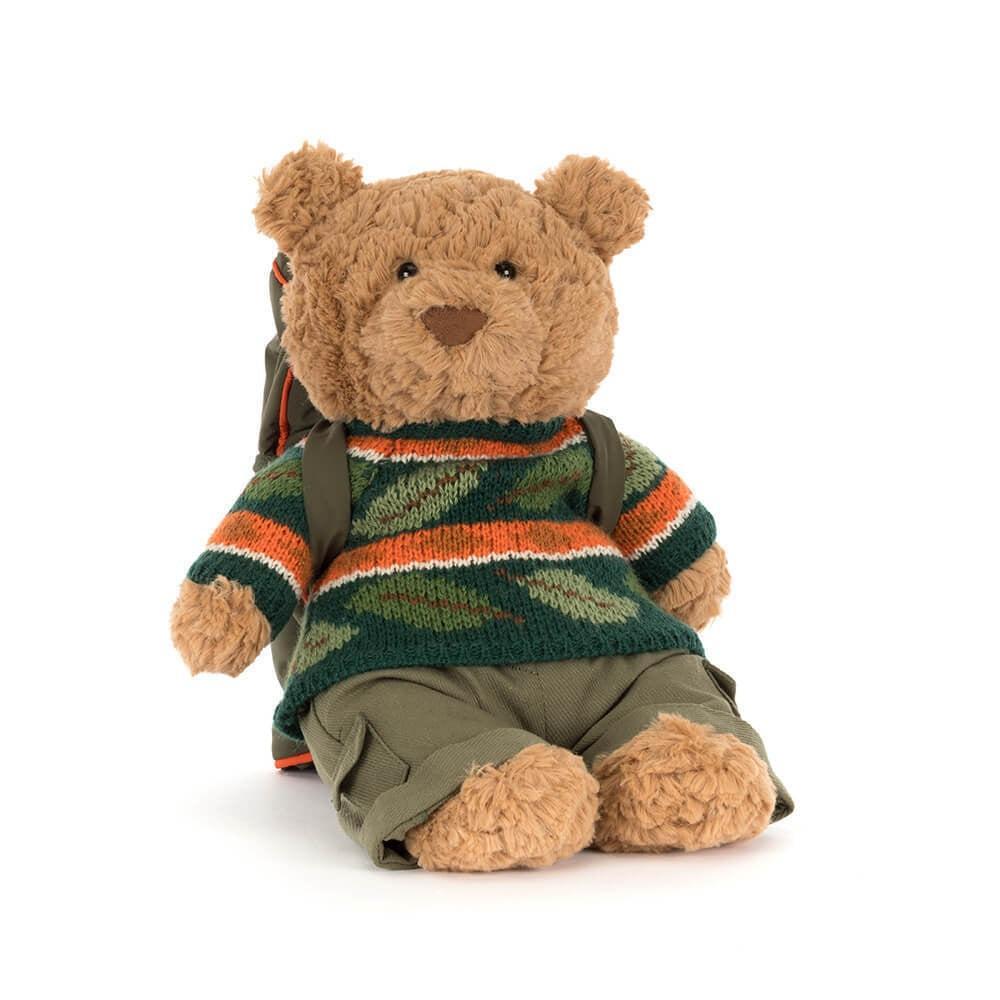 JellyCat Bartholomew Bear Hiking Outfit Plush