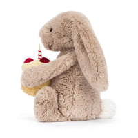 JellyCat Bashful Beige Bunny Birthday Plush