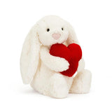 JellyCat Bashful Red Love Heart Bunny Plush