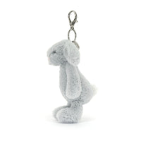 JellyCat Bashful Silver Bunny Bag Charm