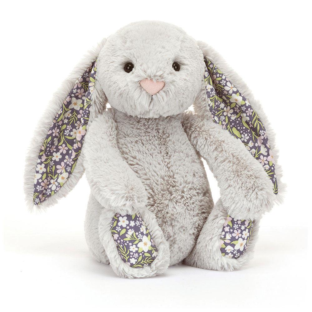 JellyCat Blossom Silver Bunny Bloom Plush