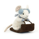 JellyCat Merry Mouse Plush - Sleighing
