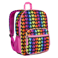 Kids' Recycled Eco Backpack (Small) - Rainbow Hearts