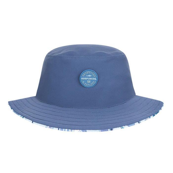 Kooringal Kids Boy's Bucket Swim Hat - Wave Break