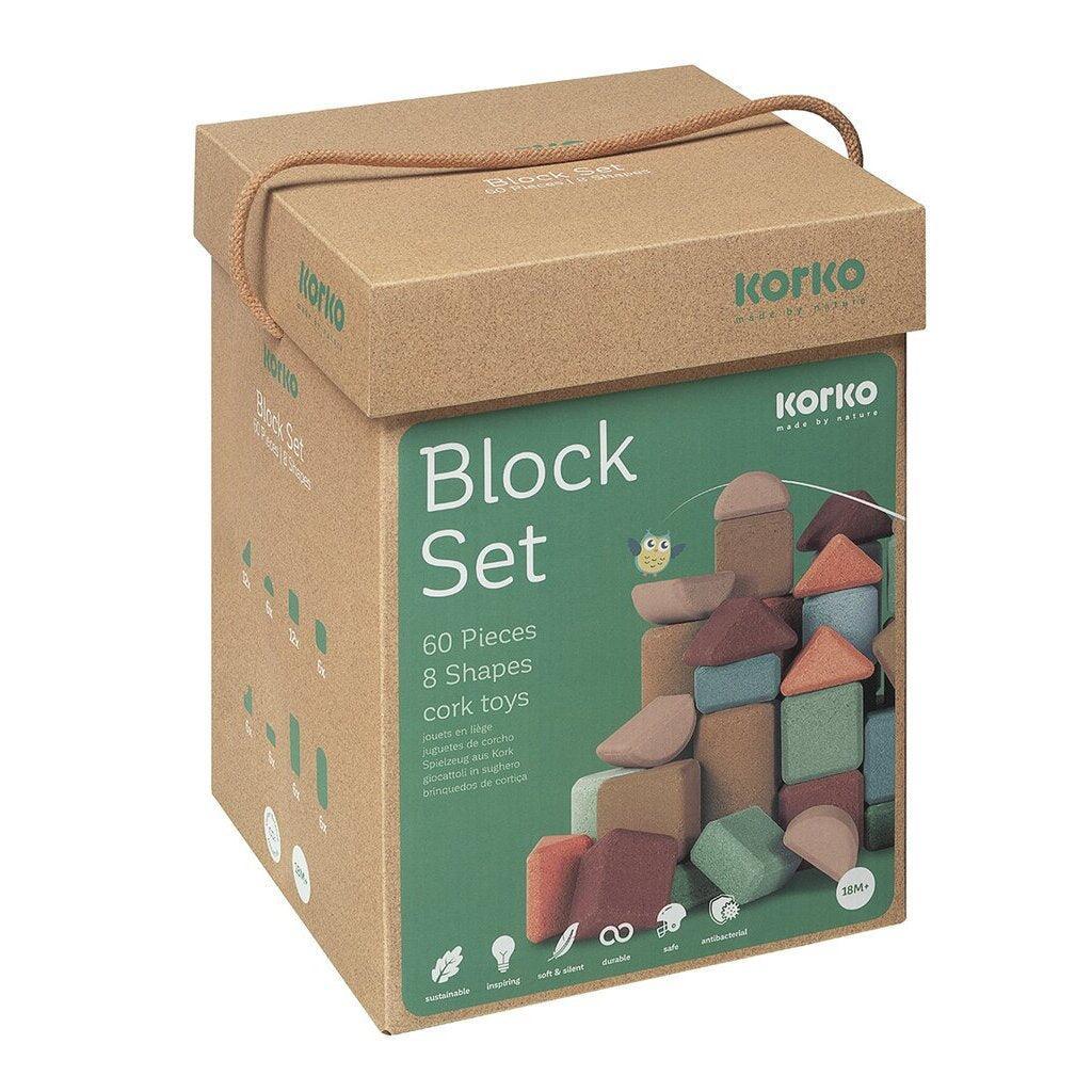 Korko Giant Architects Set - 60 Cork Building Blocks