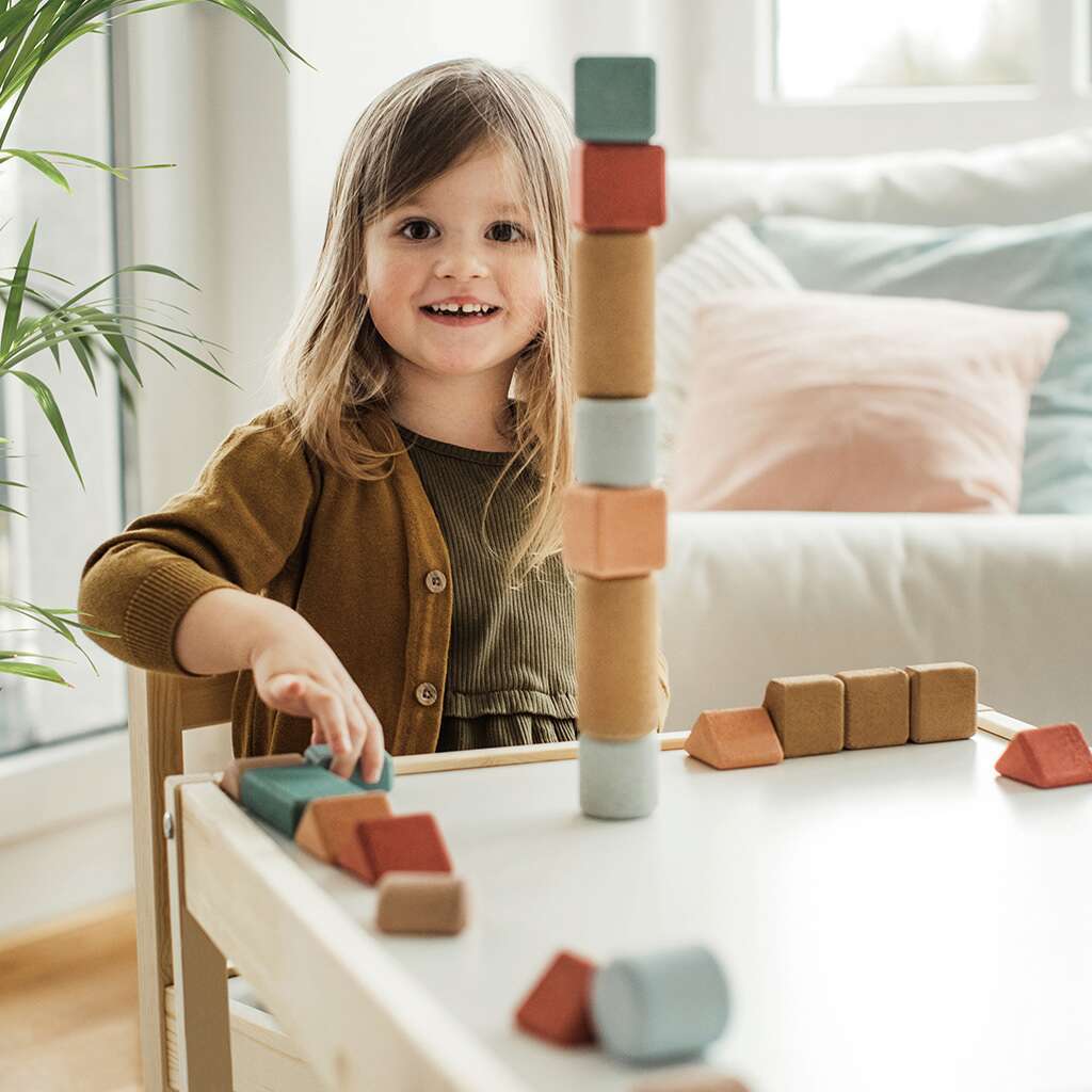 Korko Small Architects Set - 20 Cork Building Blocks