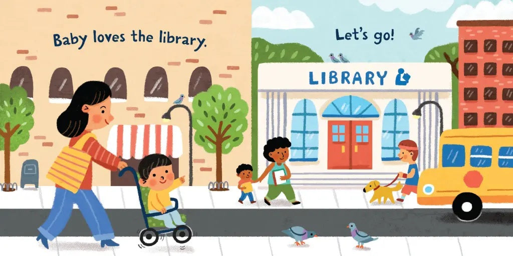 Baby Loves the Library Indestructible Book