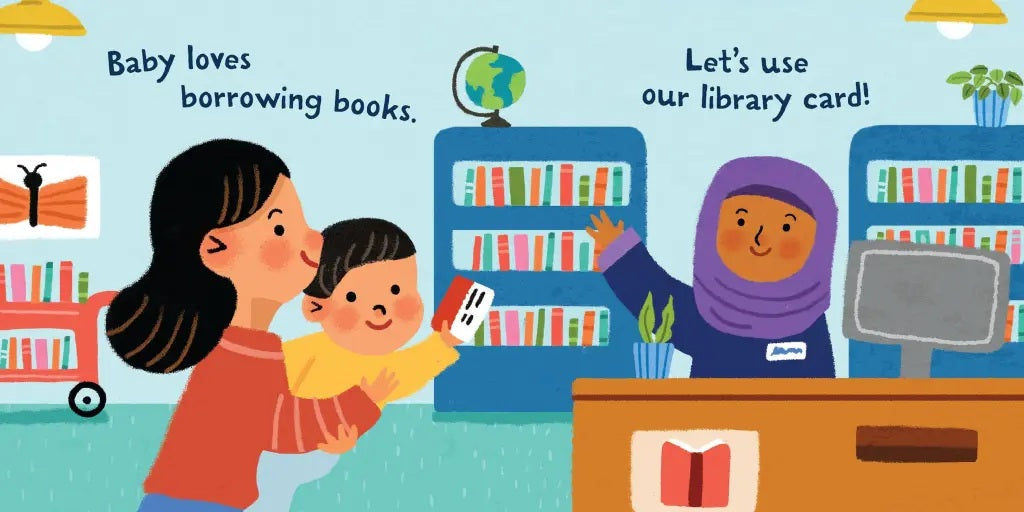 Baby Loves the Library Indestructible Book