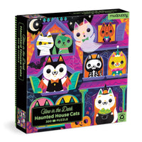 Mudpuppy Haunted House Cats 300-Piece Glow in the Dark Puzzle