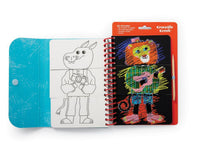 Mix & Match Scratch Art Coloring Flip Book - Animals