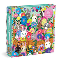 Mudpuppy Blooming Bunnies 500 Piece Foil Family Puzzle