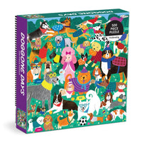 Mudpuppy Doggone Days 500-Piece Family Puzzle