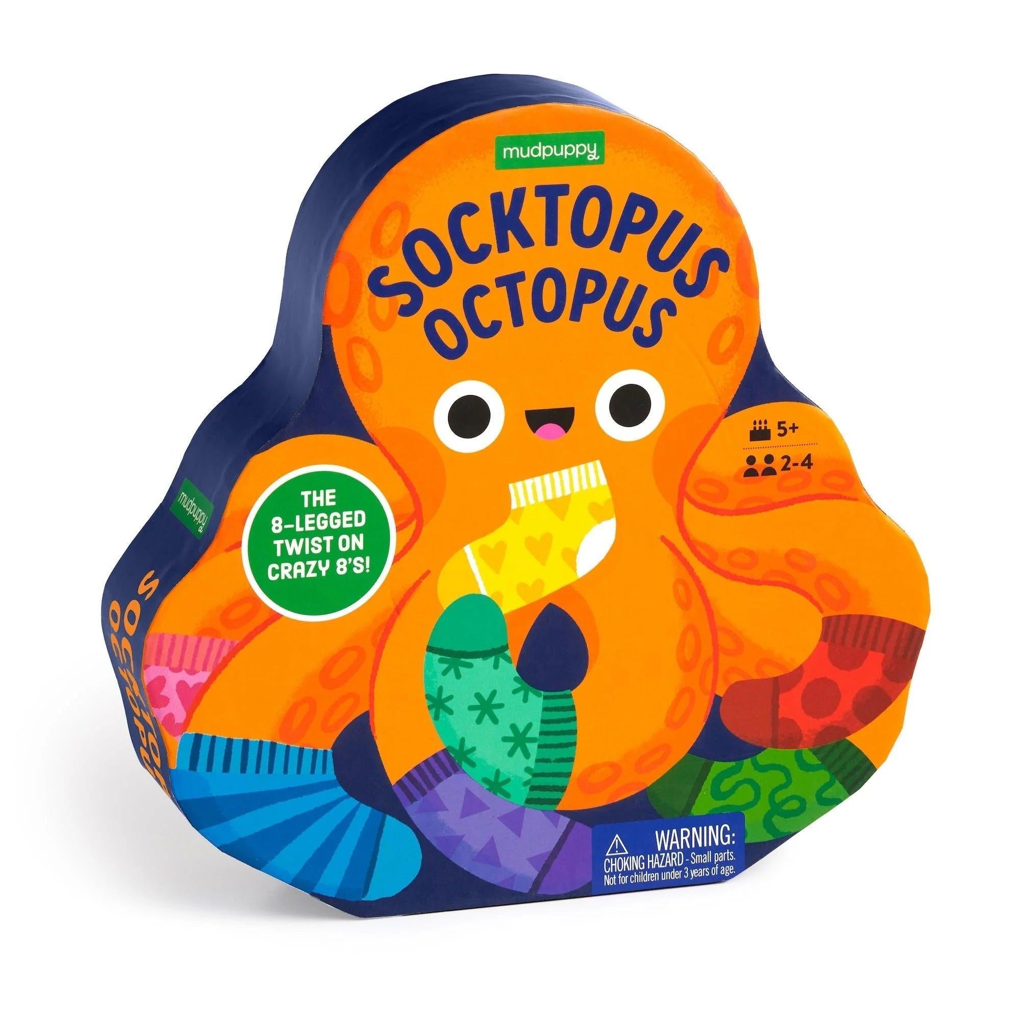 Mudpuppy Socktopus Octopus Shaped Box Game