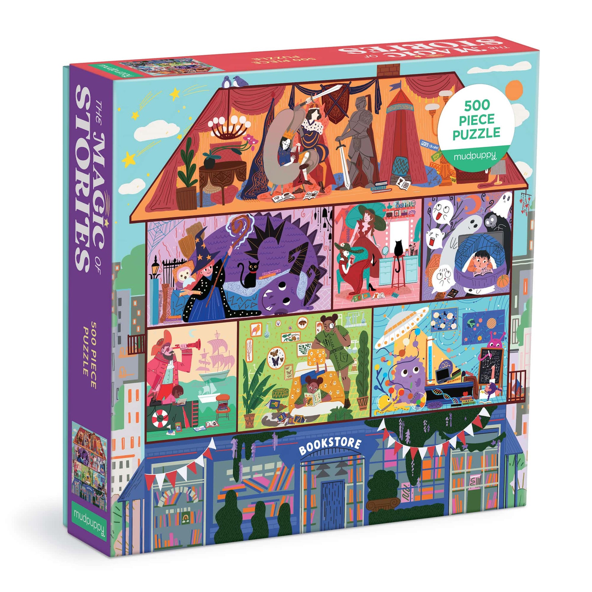 Mudpuppy The Magic of Stories 500-Piece Family Puzzle