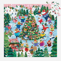 Mudpuppy Winter Whirl 500-Piece Family Puzzle