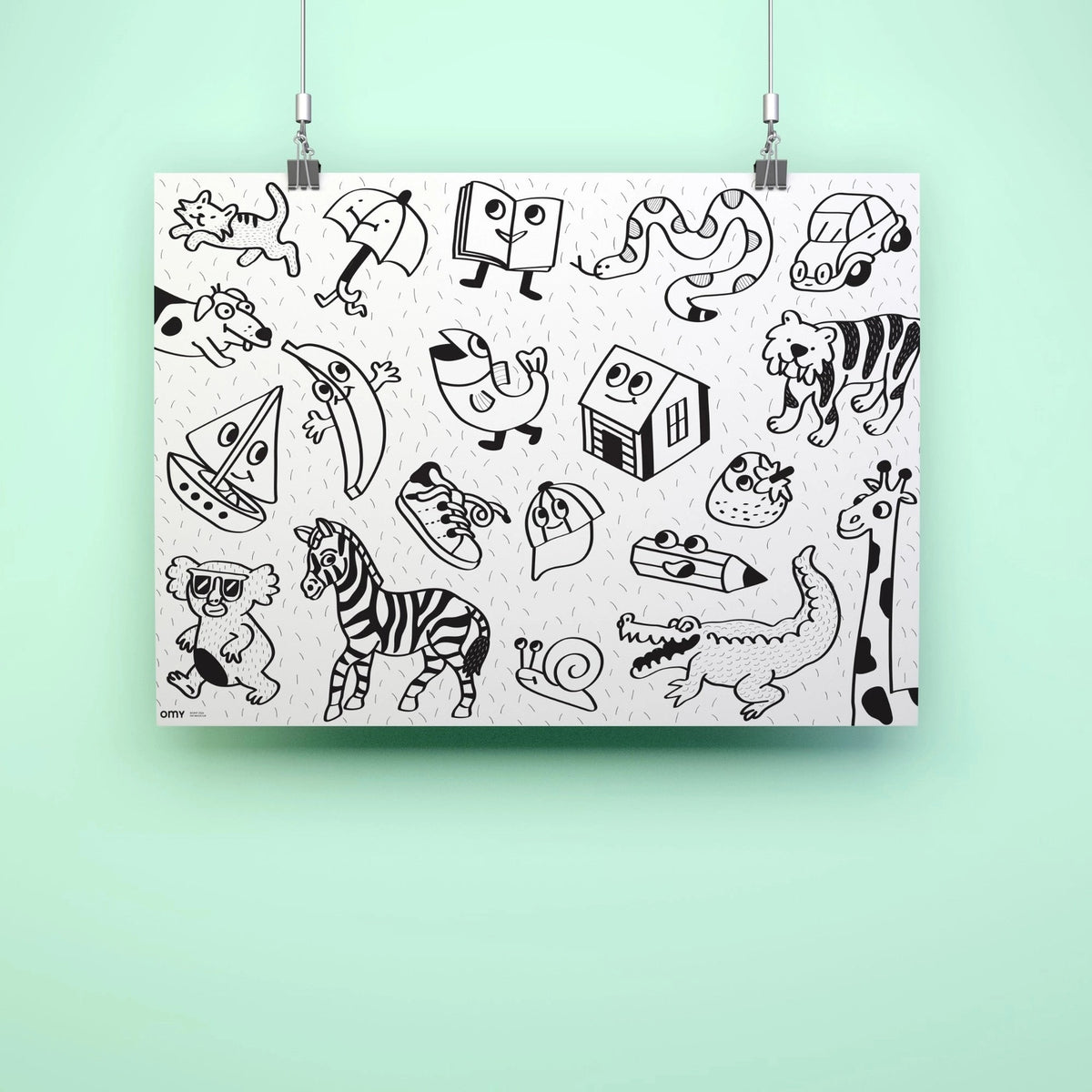 OMY Giant Coloring Posters - My First Art Poster