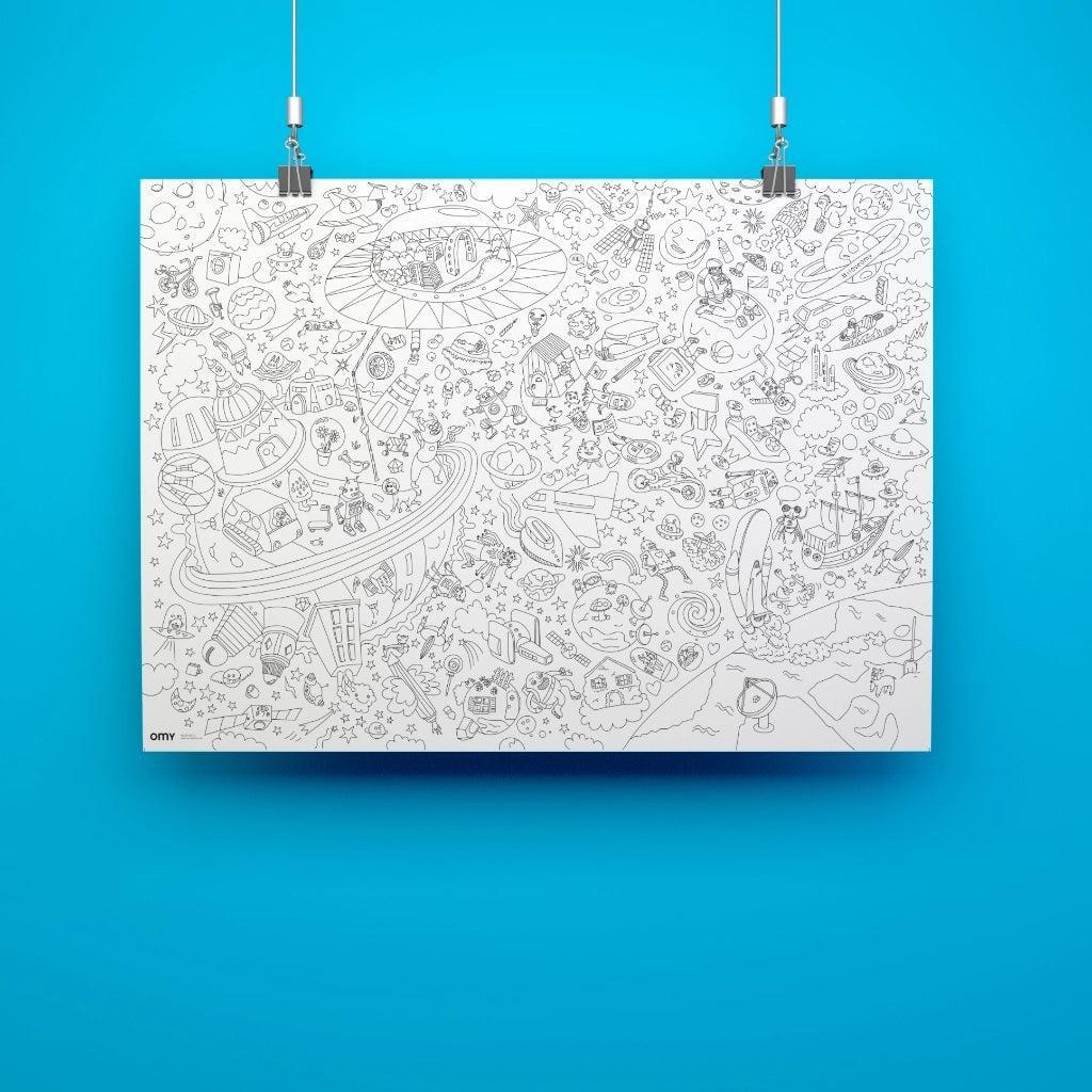 OMY Giant Coloring Posters - Cosmos