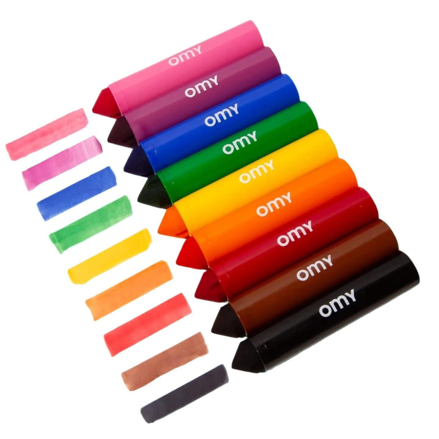 OMY Ultrawashable Kids' Jumbo Markers (Set of 9)