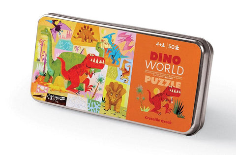 On-the-Go 50-Piece Tin Puzzle - Dino World