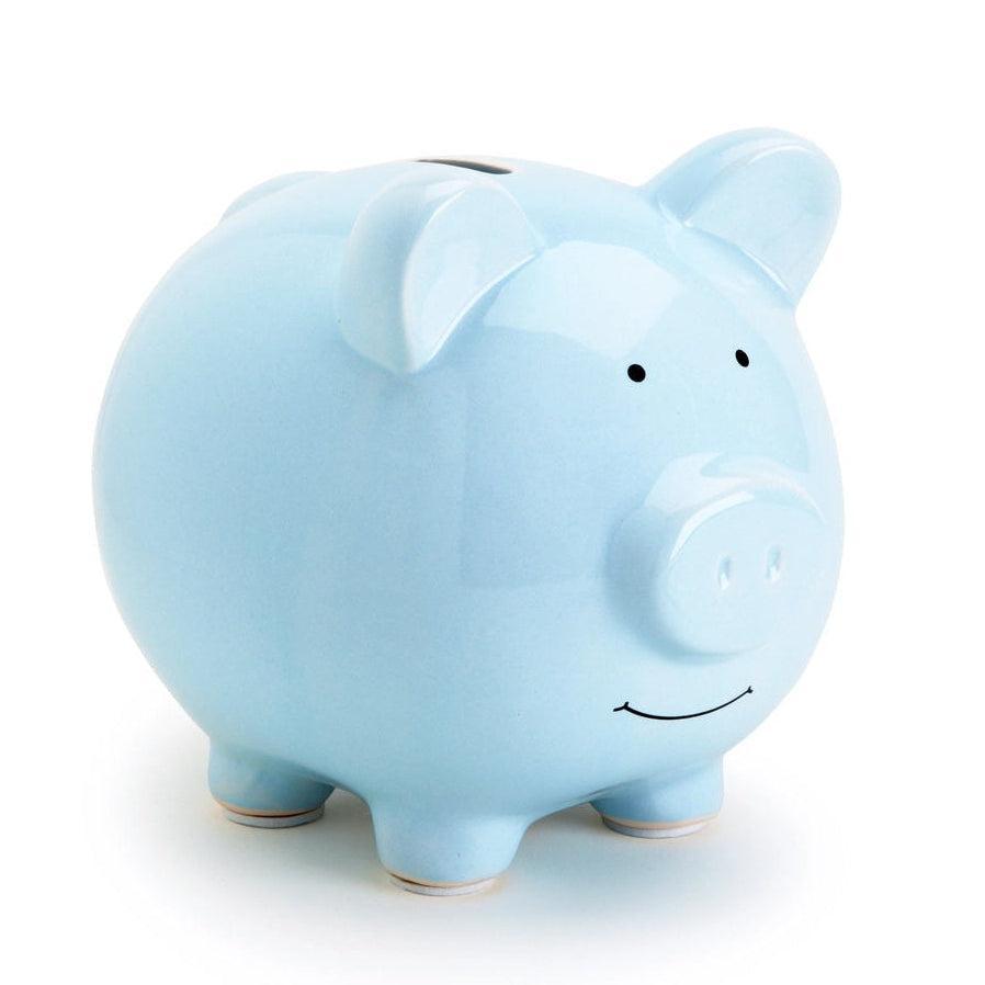 Pearhead Ceramic Bank - Blue Piggy