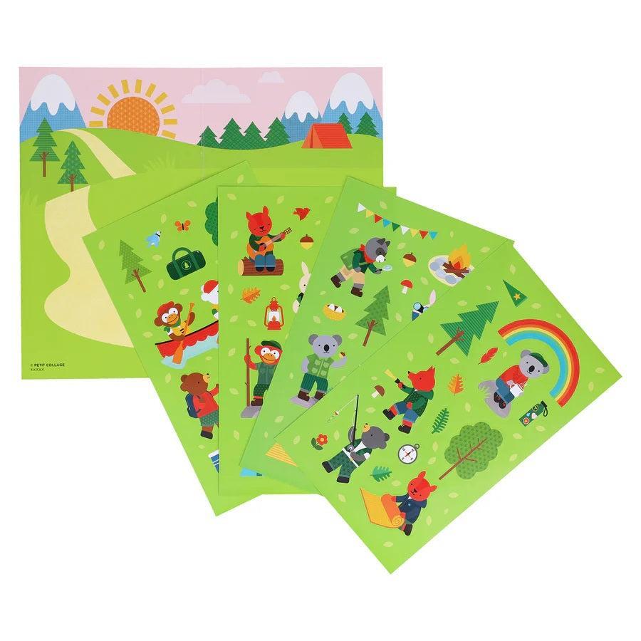 Petit Collage Mini Sticker Set - Little Campers
