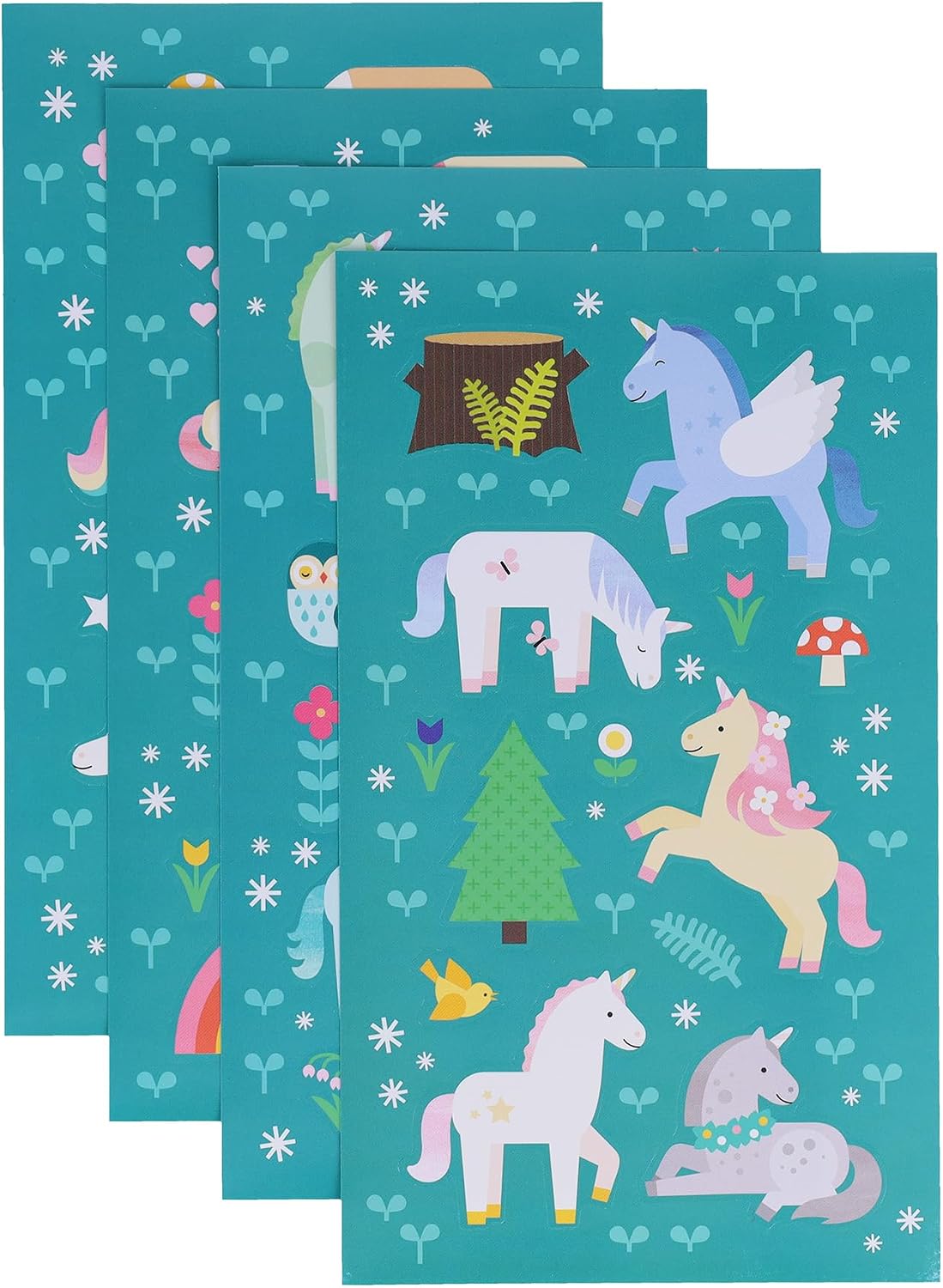 Petit Collage Mini Sticker Set - Unicorn Forest