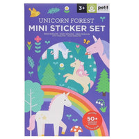 Petit Collage Mini Sticker Set - Unicorn Forest