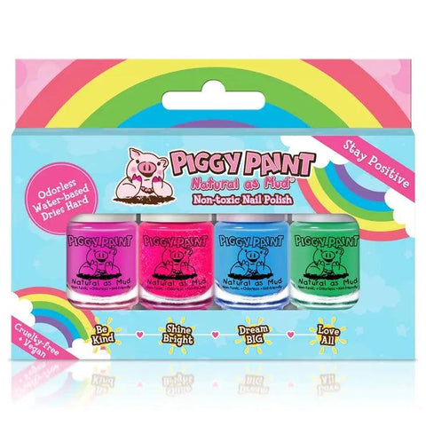 Piggy Paint Nail Polish Rainbow Box Set - Set of 4
