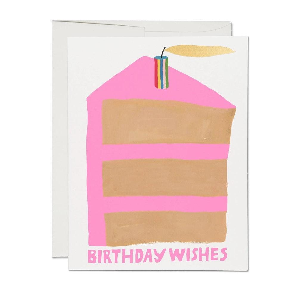 Red Cap Birthday Cards - Piece of Cake