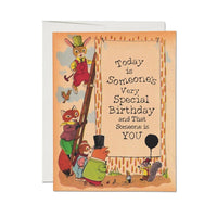 Red Cap Birthday Cards - Richard Scarry Someone's Birthday